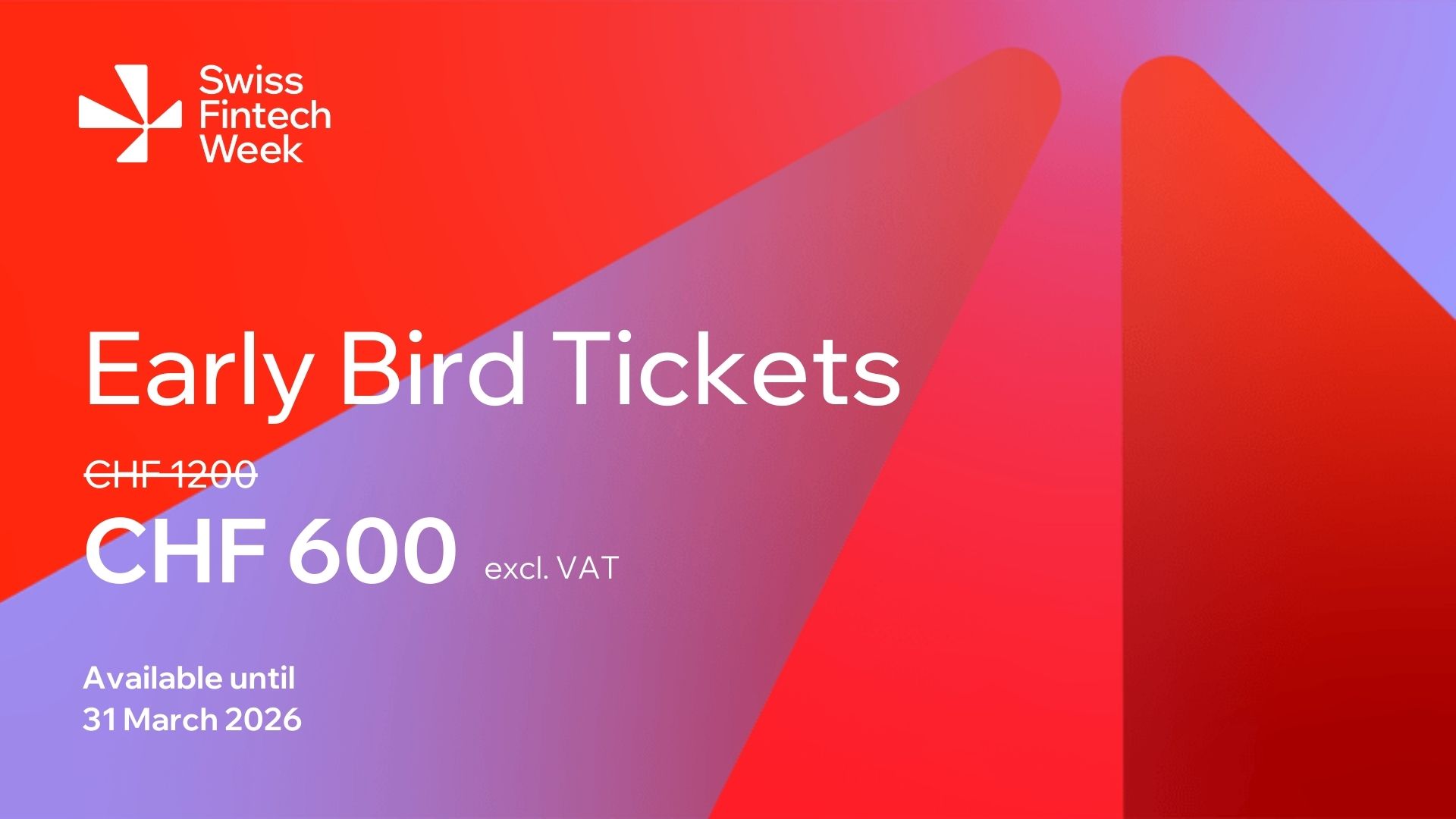Swiss Fintech Week opens Early Bird ticket sales for its inaugural edition